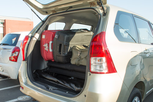 Toyota Avanza TMS boot space test