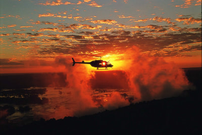 Tailor made safaris - Helicopter scenic flight over Victoria Falls